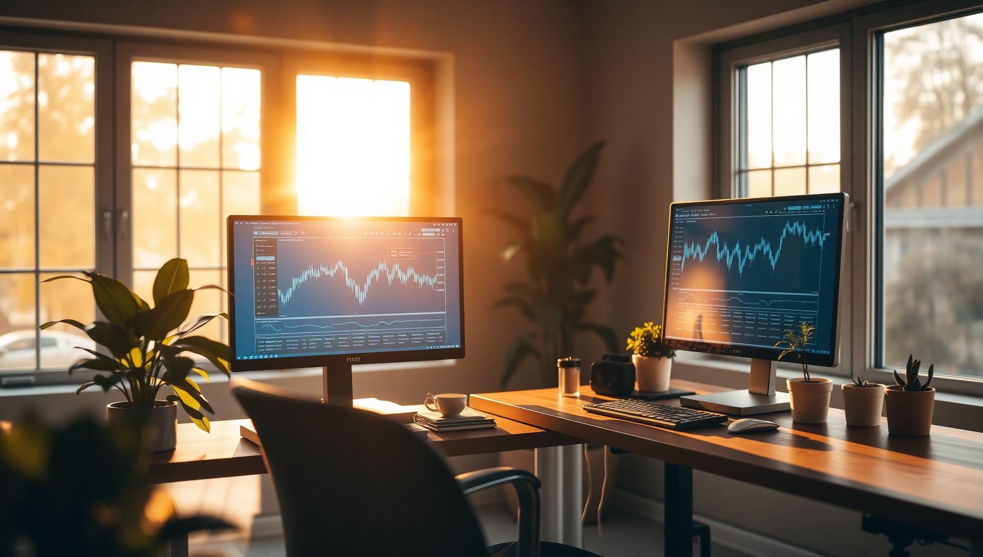 Ambiente de trading acolhedor da Kunanga Academy